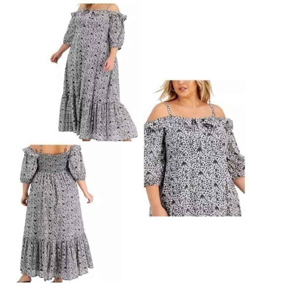 INC International Concepts Cold Shoulder Maxi Dress(NWOT)